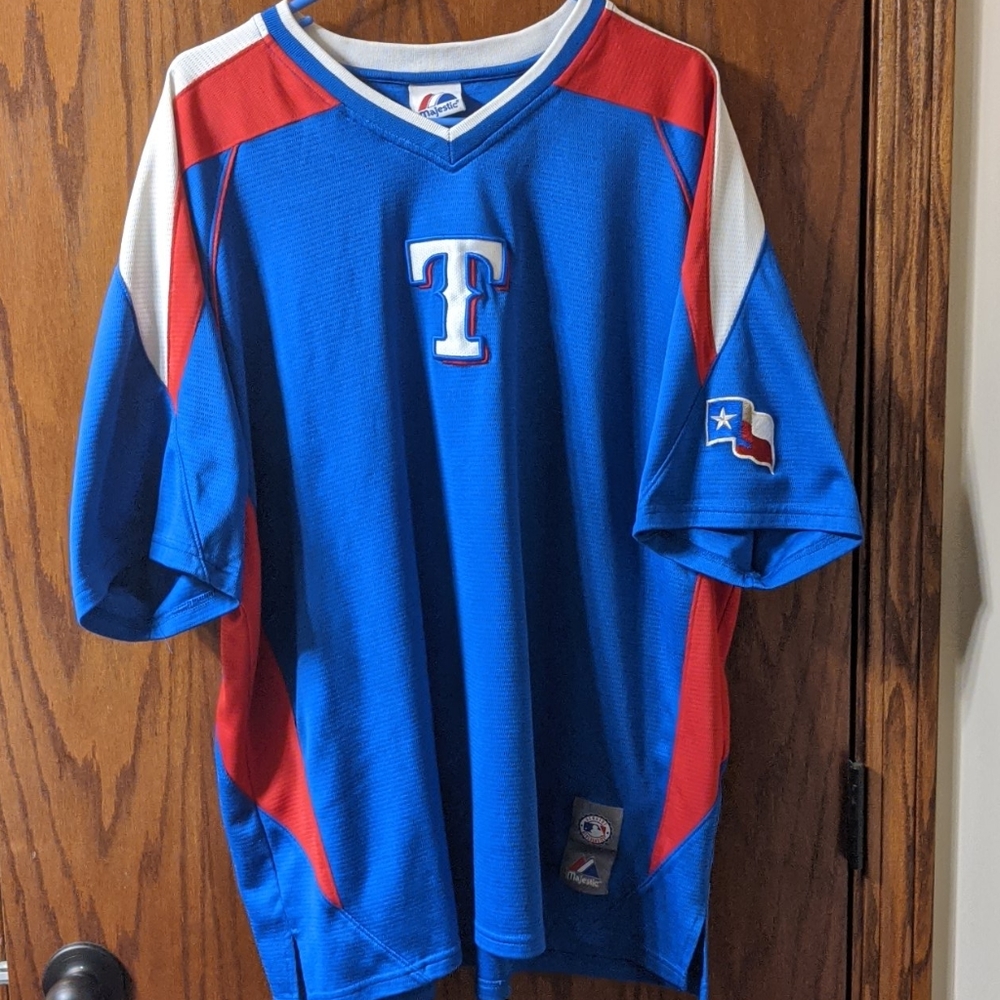 2008 Majestic Texas Rangers Men's 2XL T-shirt